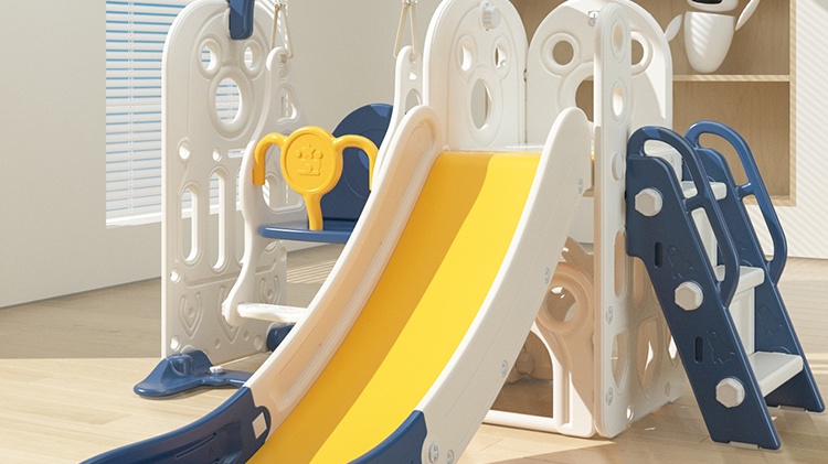 Colorful indoor slide for playroom